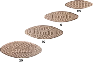 Lamello Wooden Biscuits, all sizes.