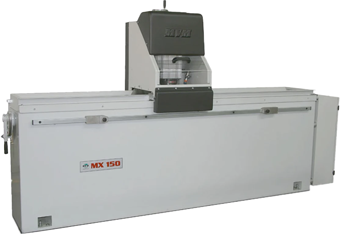 MVM MX. Great for shops looking to offer Zamboni Knives, sharpening Printer Knives service, and Granulator Knives in addition to all knives mentioned on our smaller machines.