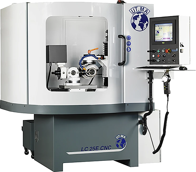 UTMA LC25 E CNC Numeric Control Grinder The simple and cost-effective solution for the sharpening of linear cutters, bits and tools used in the woodworking or machining sectors.