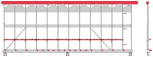 CAD drawing of a typical Striebig Frame