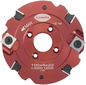 Lamello Clamex S reversible carbide cutter 100x8x22 mm for precise grooves and slots in woodworking, ensuring durable and accurate cuts.