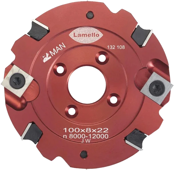 Lamello Clamex S reversible carbide cutter 100x8x22 mm for precise grooves and slots in woodworking, ensuring durable and accurate cuts.