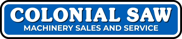 Colonial Saw Logo With Tagline Machinery Sales and Service