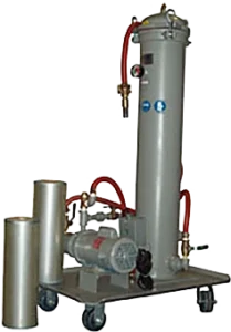 Model CFS-100 coolant filtration system for efficient filtration in single or multi-machine setups.