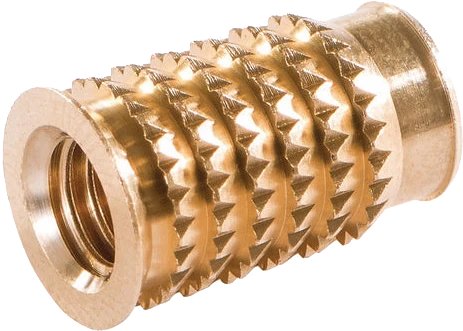 Lamello Cabineo 8 M6 insert brass nuts for secure and durable connections in furniture assembly.