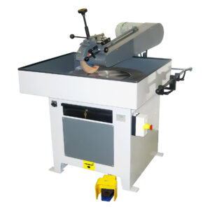 PLM 600 and PLM 800 manual saw polishers for precision polishing and finishing of saw blades in various sizes.