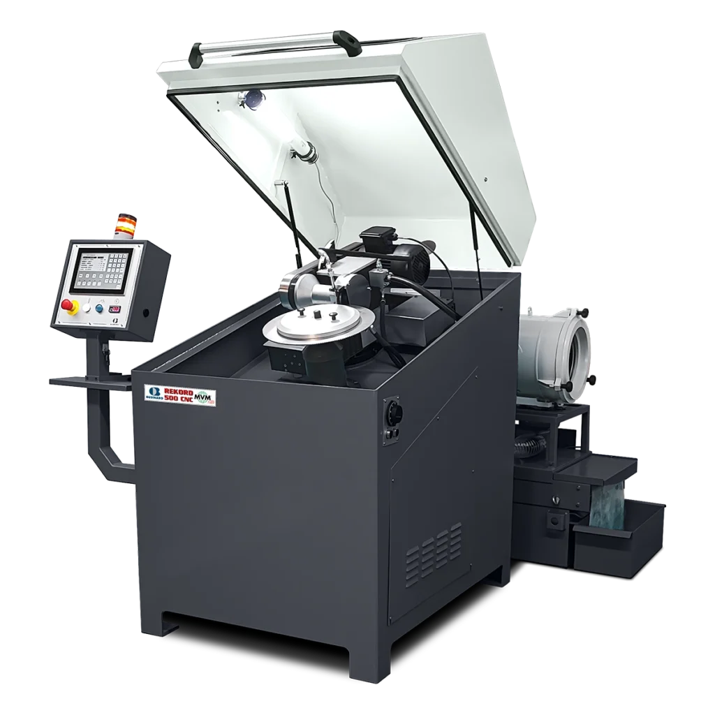 CNC programable grinding machine for metal cutting circular saw blade manufacturing or sharpening.