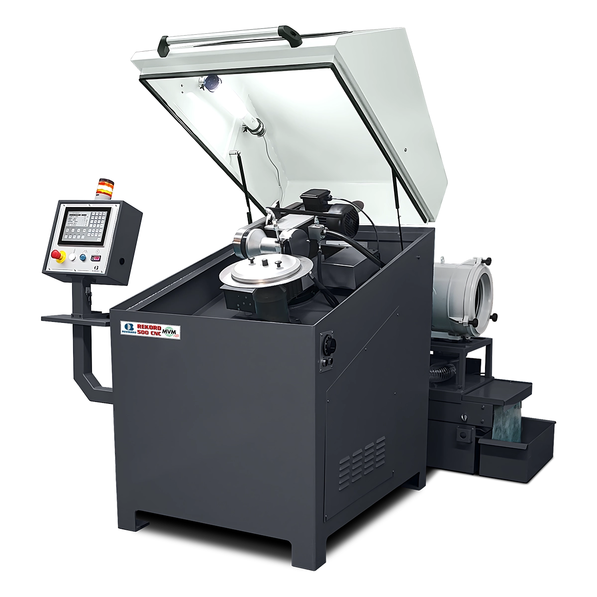 CNC programable grinding machine for metal cutting circular saw blade manufacturing or sharpening.