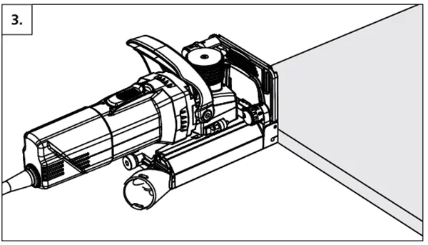 Position the machine in the holes