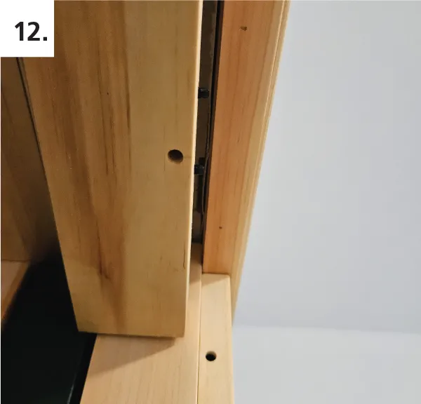 Repeat all steps above (except for back-beveling) to install header jamb - Use cover caps if desired